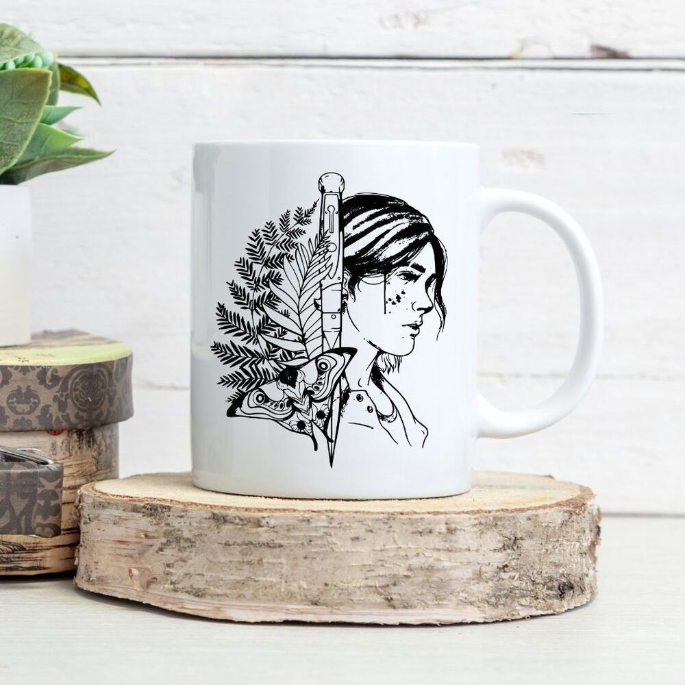 The Last of Us 15 oz Coffee Mug Ellie Joel Tv Show Game Mushroom Zombies 4